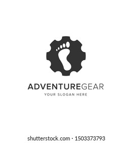 Adventure Gear Logo Vector Icon