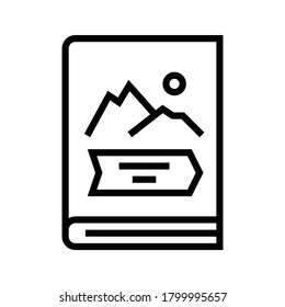adventure genre line icon vector. adventure genre sign. isolated contour symbol black illustration