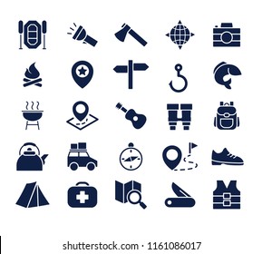 adventure glyph icon set , designed for web and app