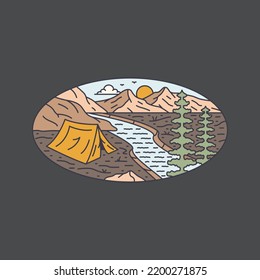 Adventure in the good nature graphic illustration vector art t-shirt design