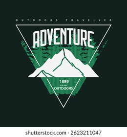 Adventure graphic t-shirt and apparel design