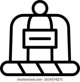 Adventure Hat Line Vector Icon Design