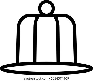 Adventure Hat Line Vector Icon Design