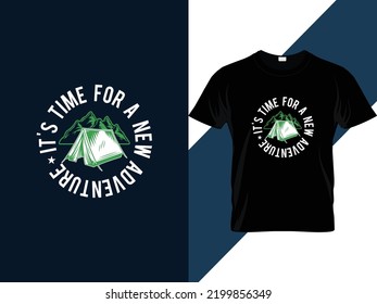 Adventure hike camping t shirt design 