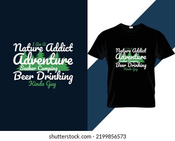 Adventure, hiking, camping t shirt design 