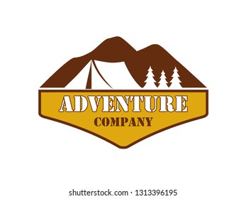 Adventure Hiking Company Stock Vector (Royalty Free) 1313396195 ...