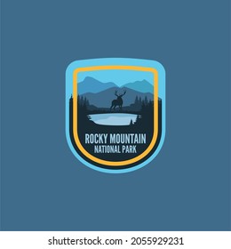 Adventure Hipster Mountain Outdoor Badge Logo Design Vector