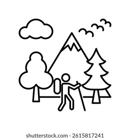 Adventure icon illustration vector design template