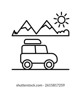 Adventure icon illustration vector design template