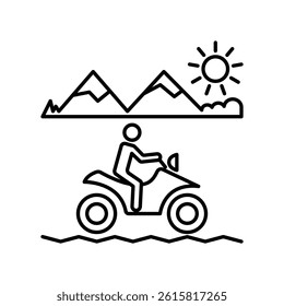 Adventure icon illustration vector design template