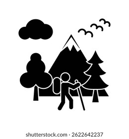 Adventure icon illustration vector design template