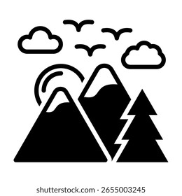 Adventure Icon Mixed Vector Illustration