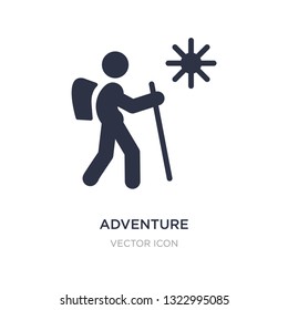 adventure icon on white background. Simple element illustration from Sports concept. adventure sign icon symbol design.