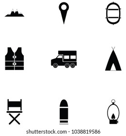 adventure icon set