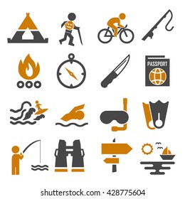 adventure icon set