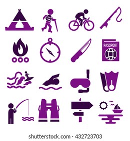 adventure icon set