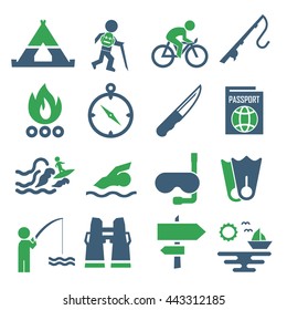 adventure icon set
