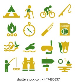 adventure icon set