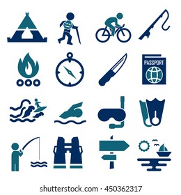 adventure icon set