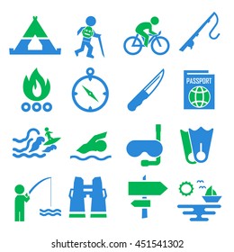 adventure icon set