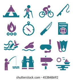 adventure icon set