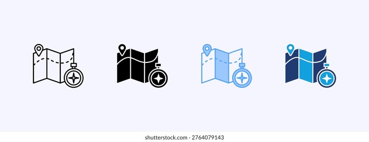 Adventure Icon Set Multistyle Various Collection Element For Design