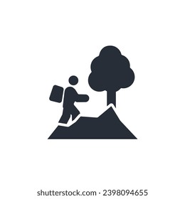 adventure icon. vector.Editable stroke.linear style sign for use web design,logo.Symbol illustration.