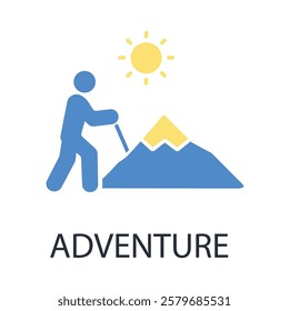 Adventure icon. vector.Editable stroke.linear style sign for use web design,logo.Symbol illustration.