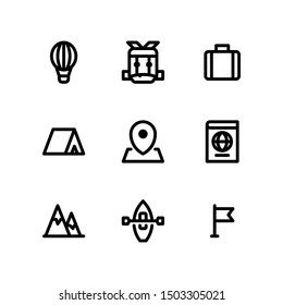 Adventure icons in for any purposes. Perfect for website mobile app presentation and any other projects