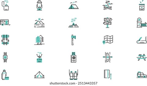 Adventure icons High-Quality Vector Icons Collection with Editable Stroke. Ideal for Professional and Creative Projects.