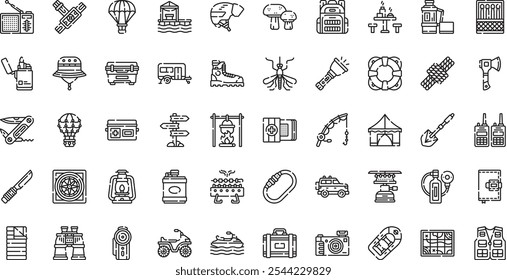 Adventure icons High-Quality Vector Icons Collection with Editable Stroke. Ideal for Professional and Creative Projects.