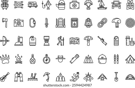 Adventure icons High-Quality Vector Icons Collection with Editable Stroke. Ideal for Professional and Creative Projects.