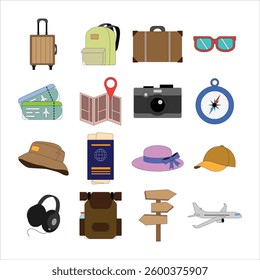 Adventure Icons Journey and Explore