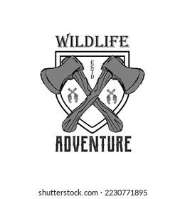 Adventure illustration design, t-shirt vector design for printing	