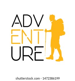 Adventure illustration, outdoor adventure . Vector graphic for t shirt and other uses.
