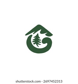 Aventura Letra inicial G Diseño de logotipo. para negocios al aire libre