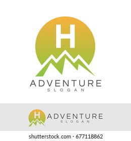 adventure initial Letter H Logo design
