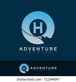 adventure initial Letter H Logo design