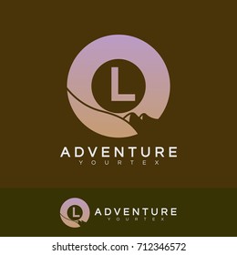 adventure initial Letter L Logo design