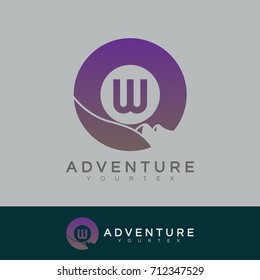 adventure initial Letter W Logo design