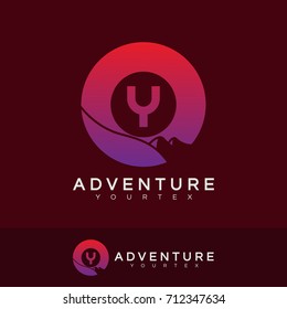 adventure initial Letter Y Logo design