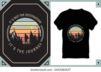 Adventure Life T-Shirt Design Vector