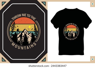 Adventure Life T-Shirt Design Vector