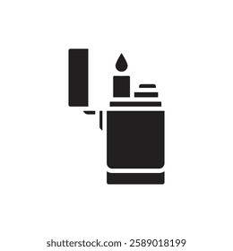 Adventure Lighter Filled Icon Vector Illustration