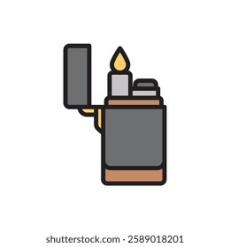 Adventure Lighter Icon Vector Illustration