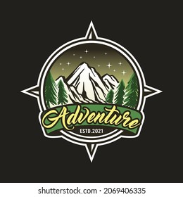 adventure logo and badge premium template