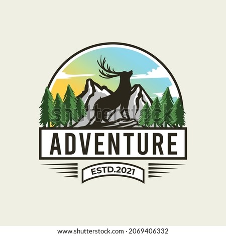 adventure logo and badge premium template