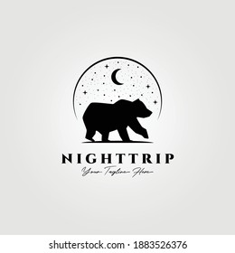 adventure logo, bear vector illustration design, bear logo, grizzly bear