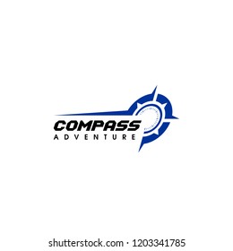 adventure logo design compass icon symbol