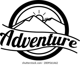 Adventure logo design, mountain logo design.eps